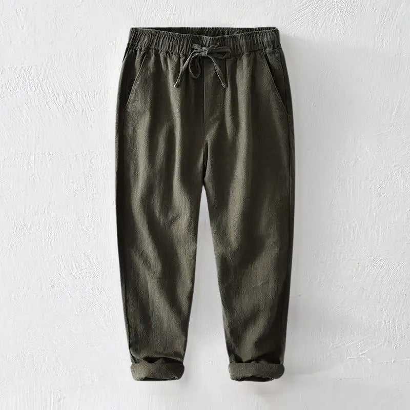 Landon - Men’s Classic Linen Blend Trousers