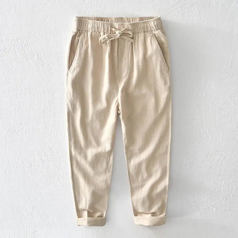 Landon - Men’s Classic Linen Blend Trousers