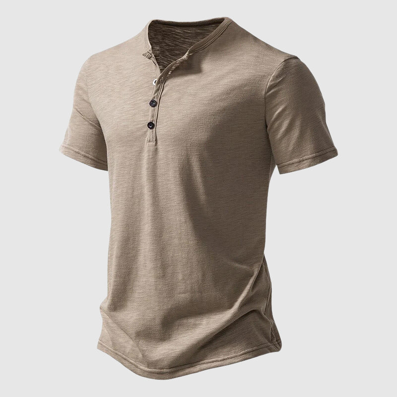 Leonard - Men’s Lightweight Short Sleeve Henley Shirt