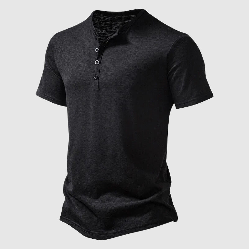 Leonard - Men’s Lightweight Short Sleeve Henley Shirt