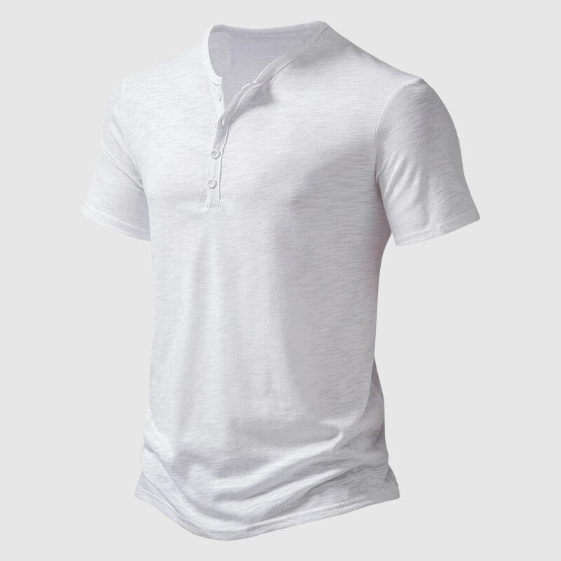 Leonard - Men’s Lightweight Short Sleeve Henley Shirt