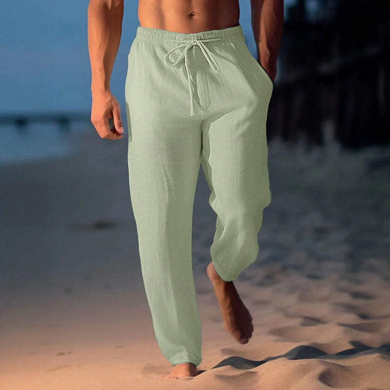 Luke - Men’s Lightweight Linen Lounge Pants