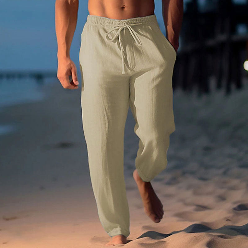 Luke - Men’s Lightweight Linen Lounge Pants