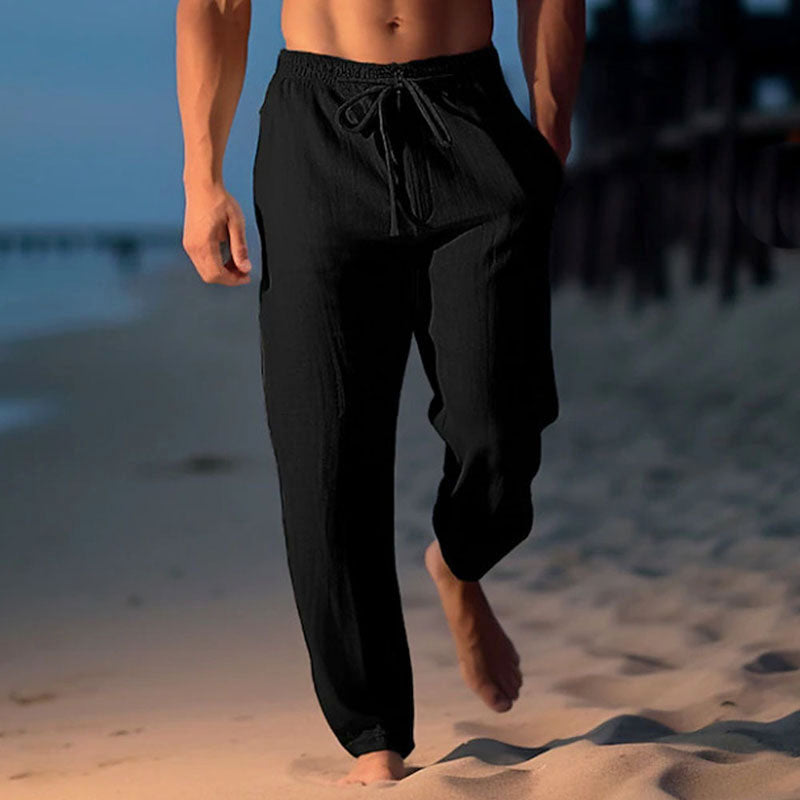 Luke - Men’s Lightweight Linen Lounge Pants