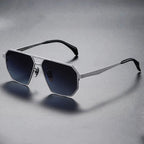 Lunexo - Modern Hexagonal Metal Frame Sunglasses