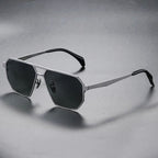 Lunexo - Modern Hexagonal Metal Frame Sunglasses
