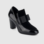 Madison - Women’s Bow Detail Block Heel Shoes