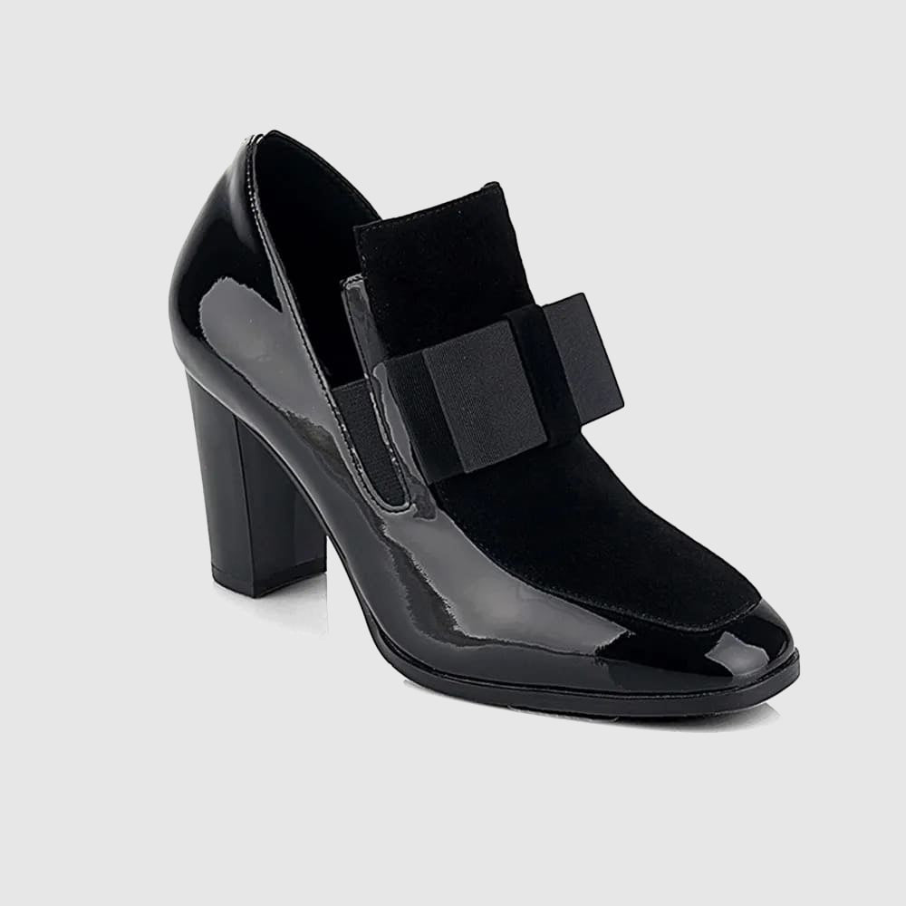 Madison - Women’s Bow Detail Block Heel Shoes