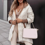 Maxine - Women's Quilted Parka with Drawstring Hem
