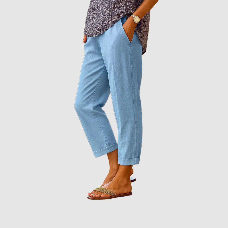 Megan - Women’s Versatile Wide-Leg Linen Pants
