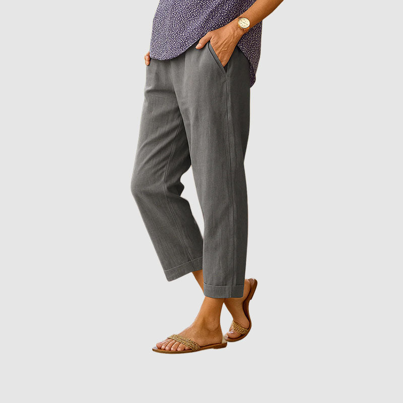 Megan - Women’s Versatile Wide-Leg Linen Pants