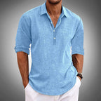 Michael - Men’s Casual Button Henley Shirt