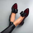 Mildred - Women’s Classic Pointed-Toe Ribbon Flats