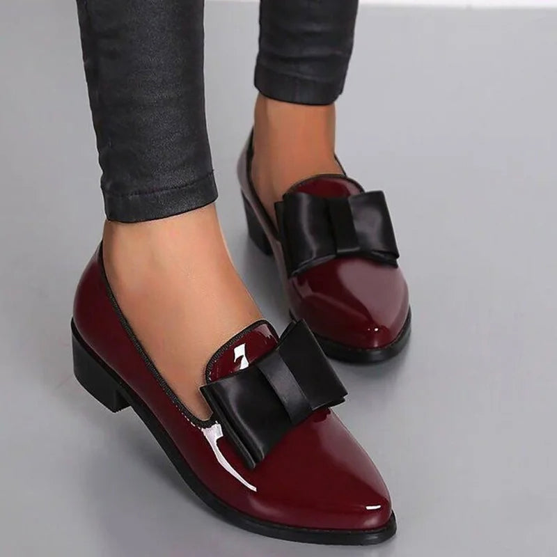 Mildred - Women’s Classic Pointed-Toe Ribbon Flats