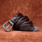 Monroe - Women's Genuine Leather Braided Cowhide Belt