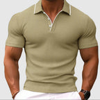 Nathan - Men's Slim Fit Textured Polo Shirt