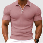 Nathan - Men's Slim Fit Textured Polo Shirt