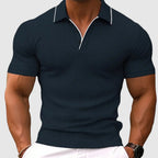 Nathan - Men's Slim Fit Textured Polo Shirt