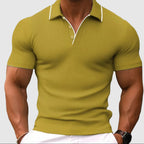Nathan - Men's Slim Fit Textured Polo Shirt