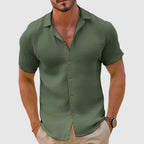 Nico - Men’s Lightweight Short Sleeve Linen Shirt