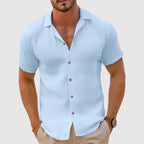 Nico - Men’s Lightweight Short Sleeve Linen Shirt