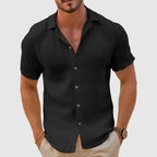 Nico - Men’s Lightweight Short Sleeve Linen Shirt