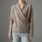 Norah - Women's Cashmere Wool Wrap Sweater