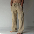 Norman - Men’s Loose Fit Drawstring Linen Pants