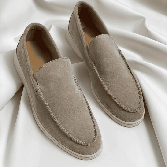 Oliver - Men’s Suede Slip On Minimal Classic Loafers