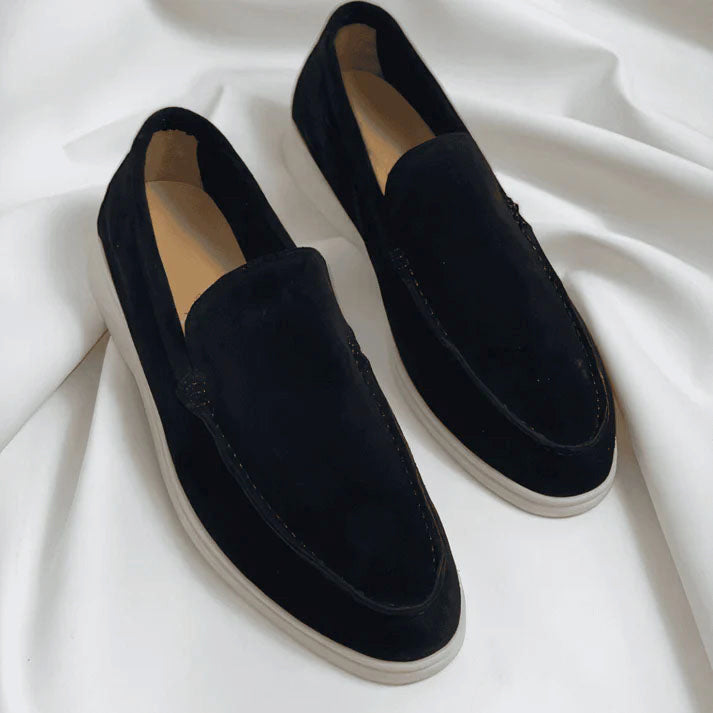 Oliver - Men’s Suede Slip On Minimal Classic Loafers