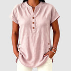 Ophelia - Women’s Lightweight Short Sleeve Blouse