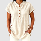 Ophelia - Women’s Lightweight Short Sleeve Blouse