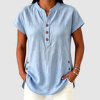 Ophelia - Women’s Lightweight Short Sleeve Blouse