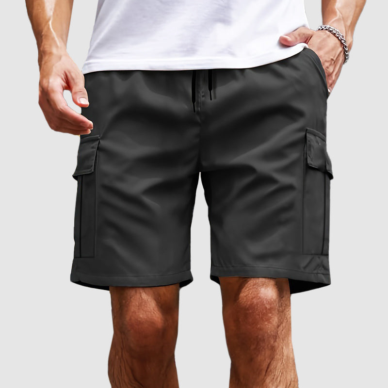 Owen - Men’s Casual Elastic Waist Cargo Shorts