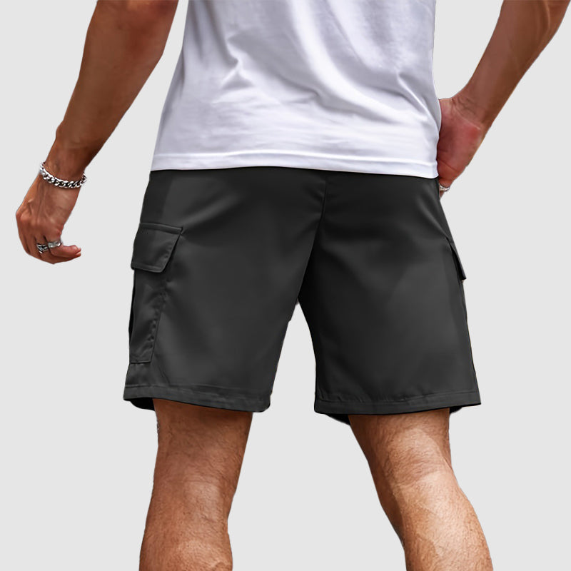 Owen - Men’s Casual Elastic Waist Cargo Shorts