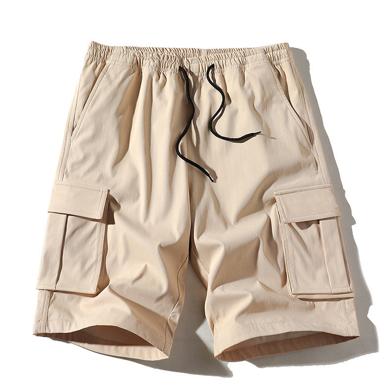 Owen - Men’s Casual Elastic Waist Cargo Shorts