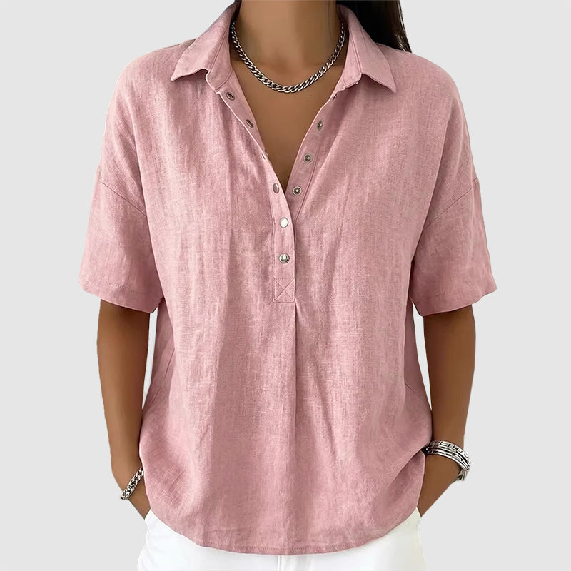 Paige - Lightweight Short Sleeve V-Neck Top