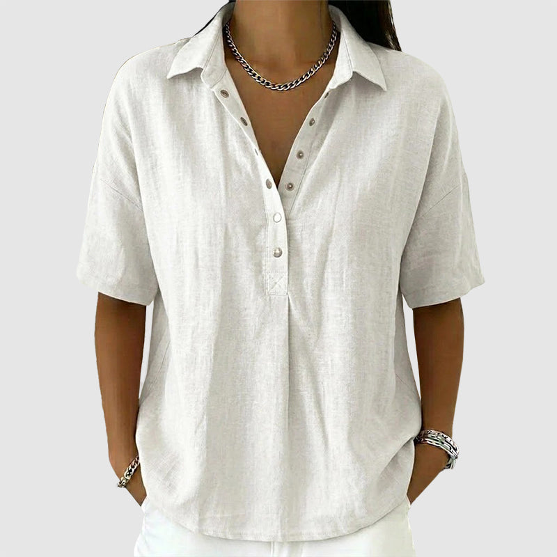 Paige - Lightweight Short Sleeve V-Neck Top