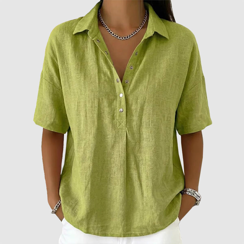 Paige - Lightweight Short Sleeve V-Neck Top