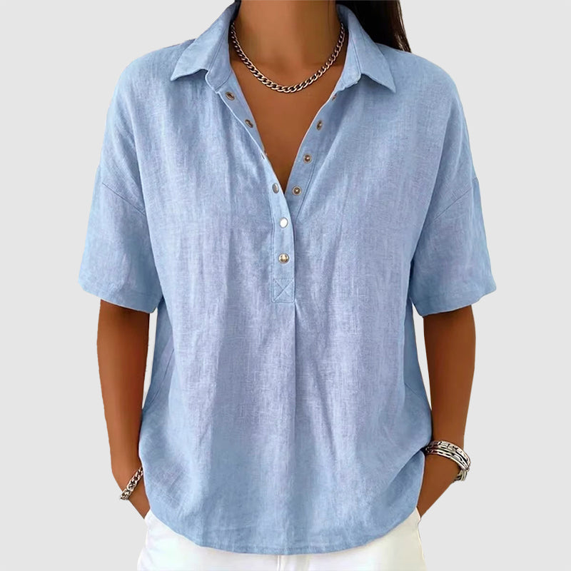 Paige - Lightweight Short Sleeve V-Neck Top