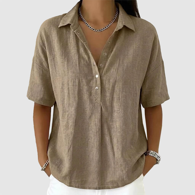 Paige - Lightweight Short Sleeve V-Neck Top
