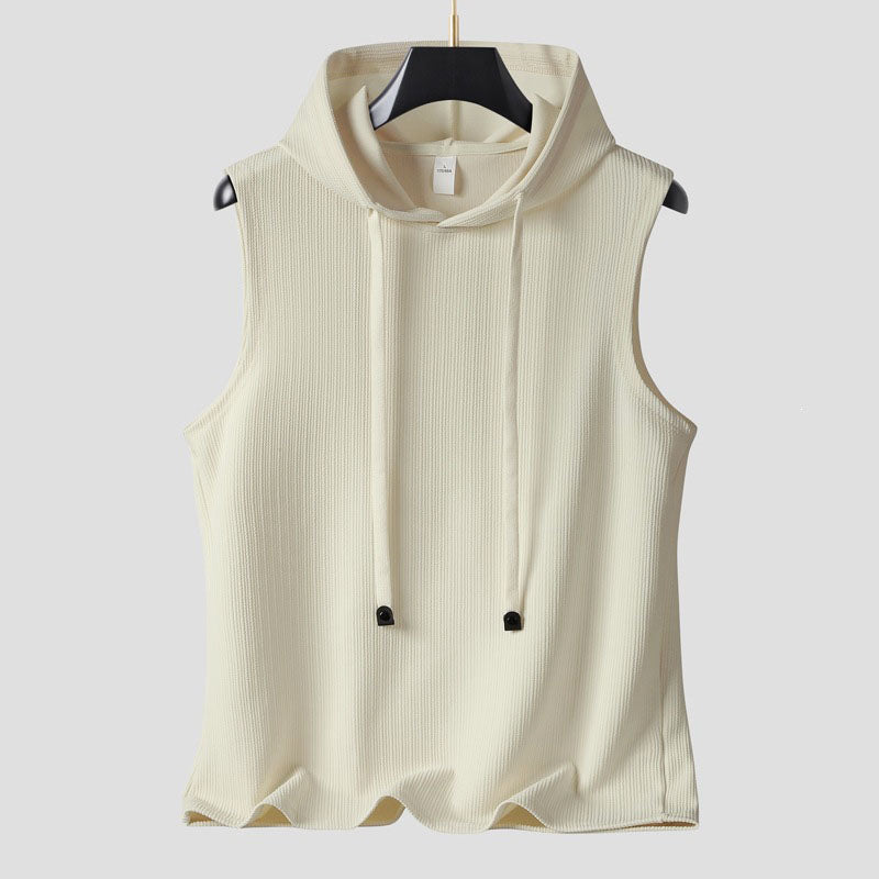 Paul - Men’s Sleeveless Ribbed Hoodie Tank Top