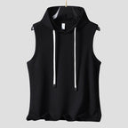 Paul - Men’s Sleeveless Ribbed Hoodie Tank Top