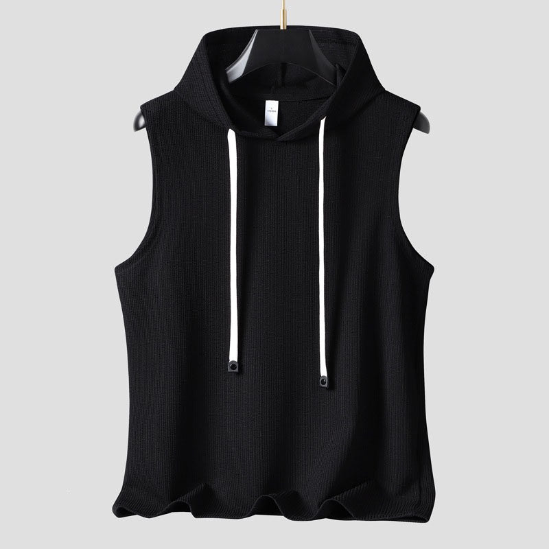 Paul - Men’s Sleeveless Ribbed Hoodie Tank Top