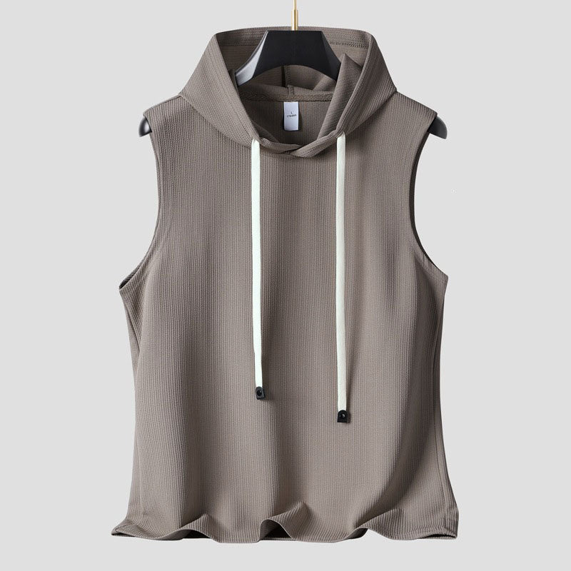 Paul - Men’s Sleeveless Ribbed Hoodie Tank Top