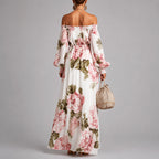 Raelynn - Women’s Off-Shoulder Floral Maxi Dress