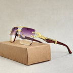 Rayluxe - Retro Rectangle Sunglasses