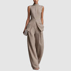 Reese - Women’s Linen-Look Tailored Co-Ord Set