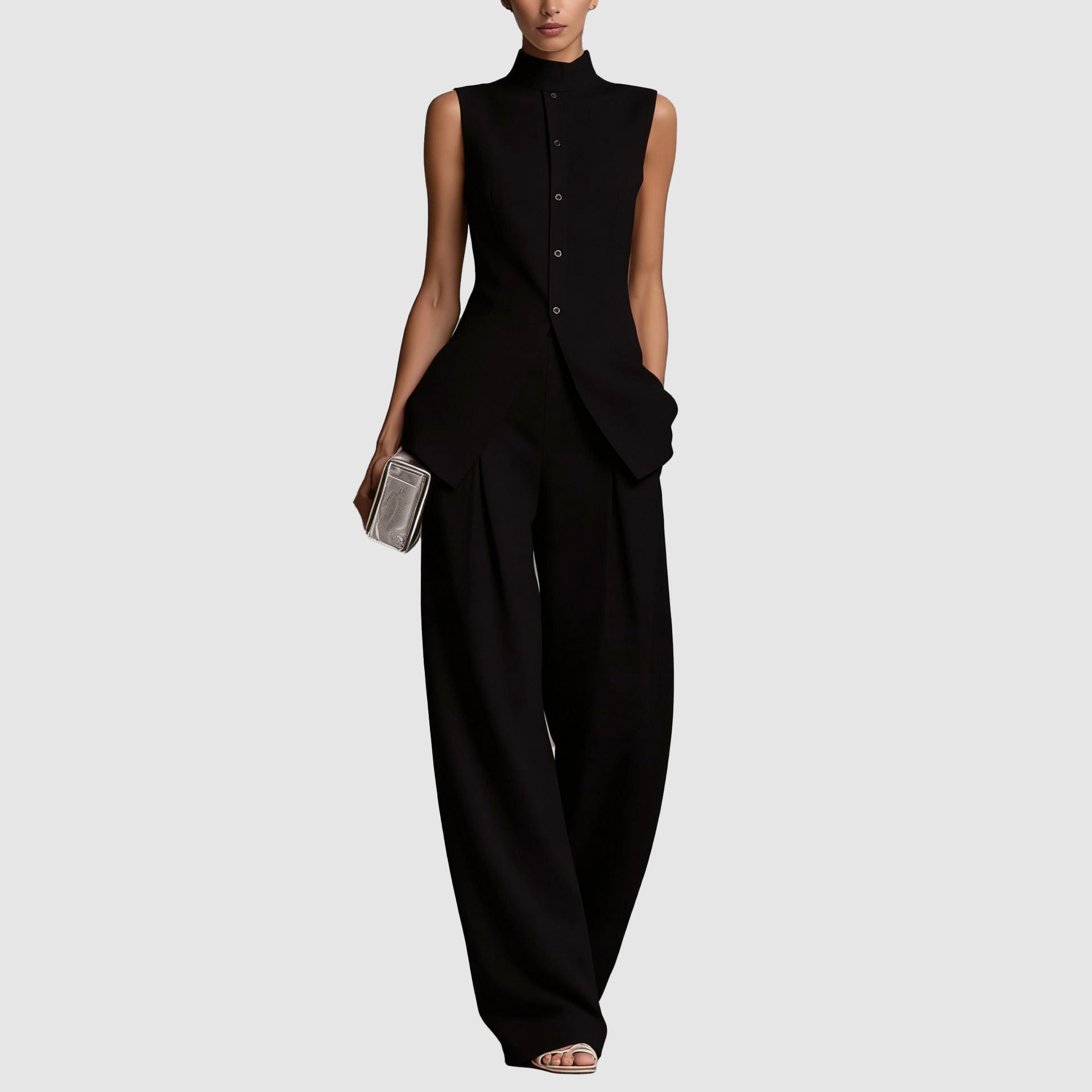 Reese - Women’s Linen-Look Tailored Co-Ord Set