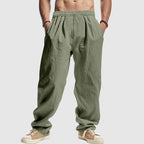 Riley - Men's Casual Linen Drawstring Trousers